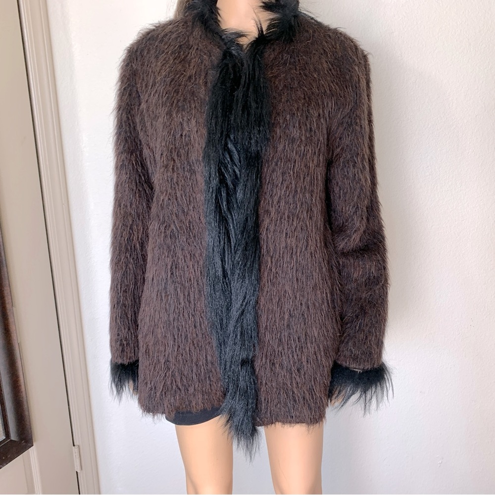Brown Real Fur Coat *Cavalli Made in Italy* Vintage Designer Fur Jacket Mob Wife